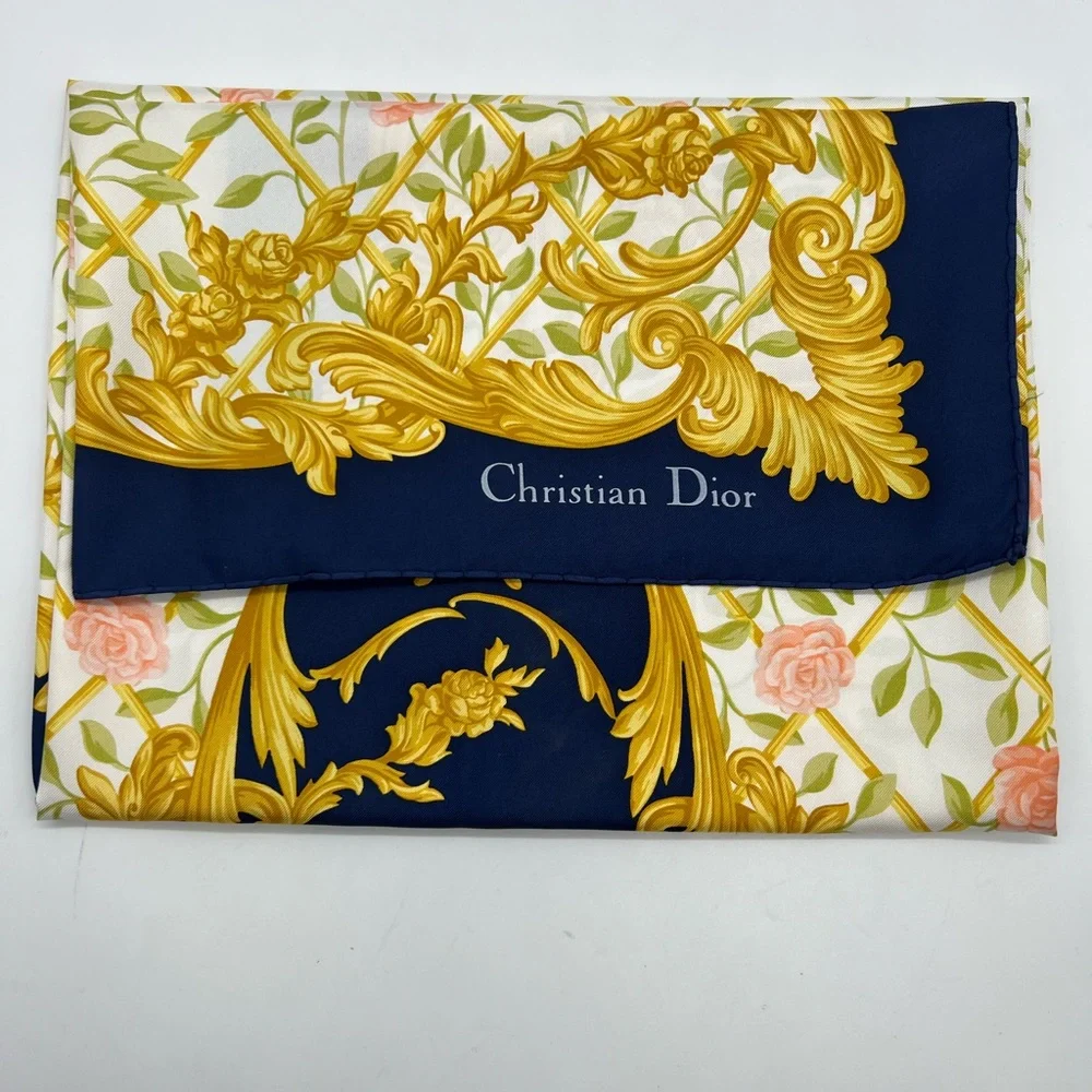 Christian Dior silk scarf